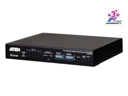 ATEN 6 x 6 Dante Audio Interface with HDMI