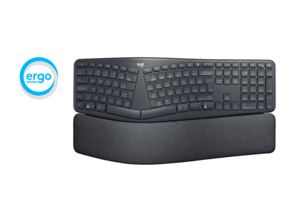 Logitech klávesnice ERGO K860, US, bezdrátová, dělená ergonomická, bluetooth,unifying