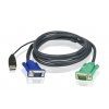 ATEN integrovaný kabel 2L-5202U pro KVM USB 1.8 M