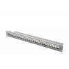 Digitus Modular Patch Panel, stíněný 24 portů, blank, 1U, montáž do stojanu, šedá RAL 7035