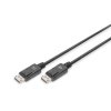 Digitus Připojovací kabel DisplayPort 1.2, DP M/M, 5,0 m, se západkou, Ultra HD 4K, bl