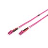 DIGITUS Fiber Optic Patch Cord, LC to LC, Multimode OM4 - 50/125 µ, Duplex Length 10m