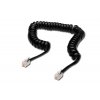 Digitus kabel RJ10 pro telefonní sluchátko, kroucený, černý, délka 2 metry