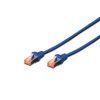 Digitus Patch Cable, S-FTP, CAT 6, AWG 27/7, LSOH, Měď, modrý 3m