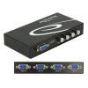 Delock VGA Switch 4-portový, manuální, obousměrný