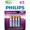 Philips baterie AAA Ultra lithium - 4ks