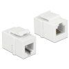 Delock Keystone Modul RJ12 samice > RJ12 samice Cat.3 bílý