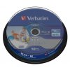 VERBATIM BD-R SL DataLife 25GB, 6x, printable, spindle 10 ks