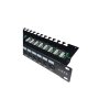 DATACOM Patch panel 19" UTP 24 port CAT6 LSA 1U BK (3x8p)hor.zářez