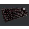 Logitech klávesnice Gaming  G413 červené podsvícení, US - carbon