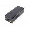 DIGITUS Injektor Gigabit Ethernet PoE ++, napájecí piny 802.3bt: 4/5 (+), 7/8 (-) a 3/6 (+), 1/2 (-), 85 W
