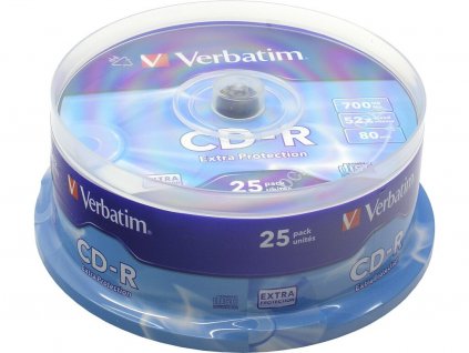 Verbatim CD-R 700MB, 52x Extra Protection 25pack 43432
