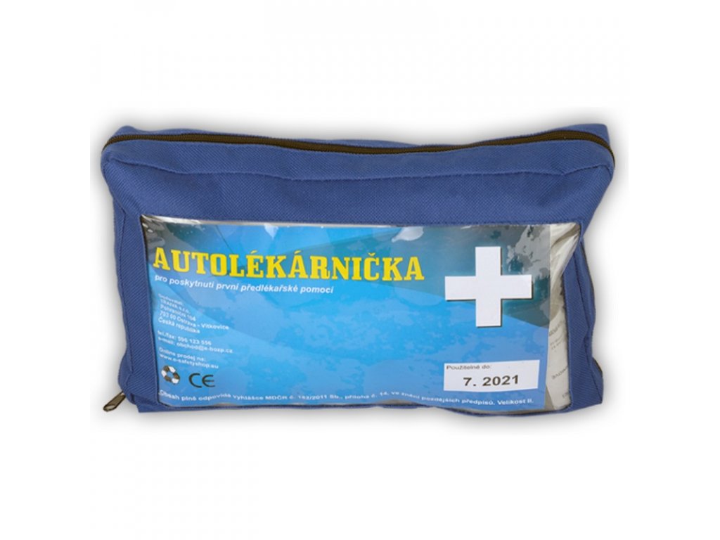 Autolékárnička v kortexovém obalu