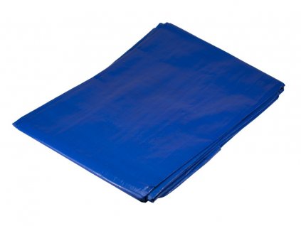 Plachta zakrývací PE s oky PROFI, rozměr 6×8 m, 140 g/m2, modro-stříbrná