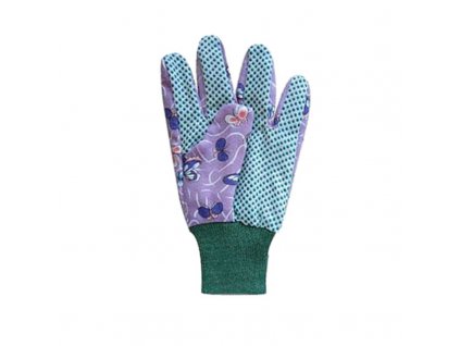 Pracovní rukavice GARPIKE zahradní, bavlněné plátno, PVC terčíky, vel. L/9