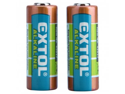EXTOL® ENERGY Baterie alkalická ULTRA+, 12 V (6LR61), sada 2 ks