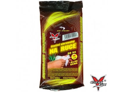 CLEANFOX® Čistící ubrousky na ruce Aloe vera 30 ks