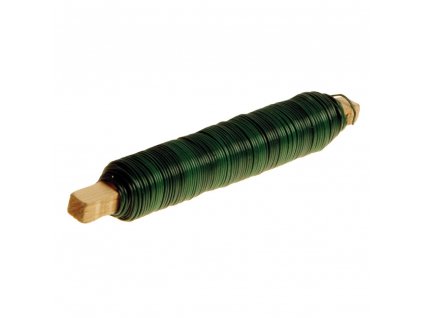 LEVIOR® Drát ocelový na dřevě, pr. 0,65 mm, 30 m, PZ + PVC zelené
