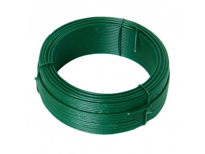 LEVIOR® Drát ocelový, pr. 1,4 mm, 50 m, PZ + PVC zelené
