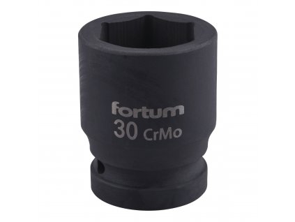 FORTUM® Hlavice nástrčná, rázová, gola 3/4", HEX 30×54 mm, CrMoV
