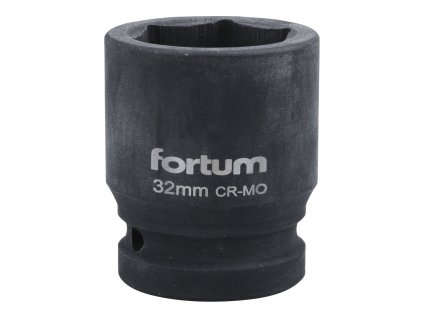 FORTUM® Hlavice nástrčná, rázová, gola 3/4", HEX 32×54 mm, CrMoV