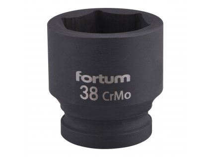 FORTUM® Hlavice nástrčná, rázová, gola 3/4", HEX 38×57 mm, CrMoV