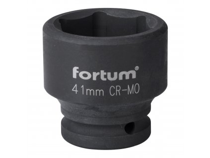 FORTUM® Hlavice nástrčná, rázová, gola 3/4", HEX 41×57 mm, CrMoV