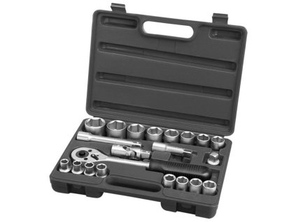EXTOL® PREMIUM Gola sada CrV 1/2" 21 dílů plastový kufr