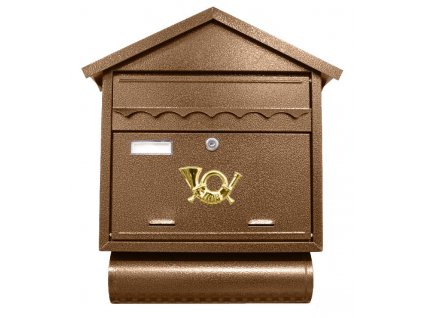 Poštovní schránka ST 102, 49×43cm, antická hnědá