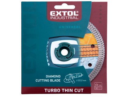 EXTOL® INDUSTRIAL Kotouč diamantový, TURBO THIN CUT, 230×22,2×2,0 mm