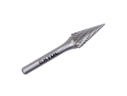 EXTOL® INDUSTRIAL Fréza karbidová, konická-jehlan, pr. 10×20 mm