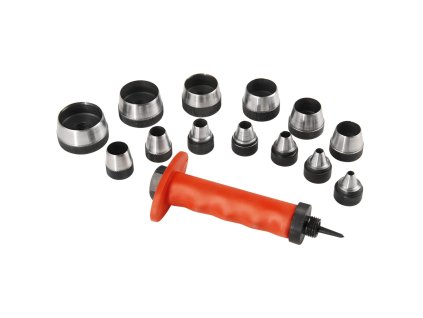 EXTOL® PREMIUM Sada Děrovače kůže 13 ks 5 - 35 mm