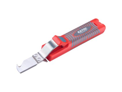EXTOL® PREMIUM Nůž elektrikářský 17 cm odizolovávací s háčkem na kabely 8-28 mm