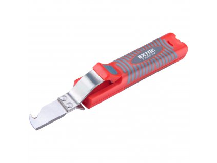 EXTOL® PREMIUM Nůž elektrikářský odizolovávací, s háčkem, d. 17 cm, na kabely o pr. 8 – 28 mm