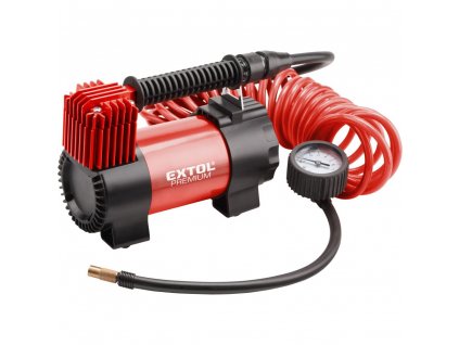 EXTOL® PREMIUM Kompresor do auta, 12 V, 10,3 bar, příslušenství