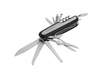 EXTOL® CRAFT Nůž zavírací, 11 funkcí, nerez, rukojeť kov+plast, 17,5 cm