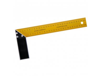 LEVIOR® Úhelník příložný žlutý, d. 300 mm, hliník + plech
