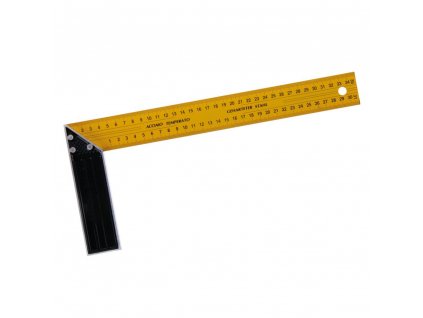 LEVIOR® Úhelník příložný žlutý, d. 350 mm, hliník + plech