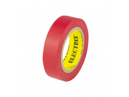 Izolační páska PVC, 15 mm × 10 m, červená