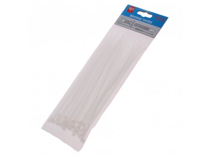 LEVIOR® Pásek stahovací, 200×3,6 mm, nylon, bílý, 50 ks