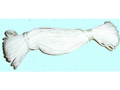 Zednický provázek PA pletený, 15m, bílý