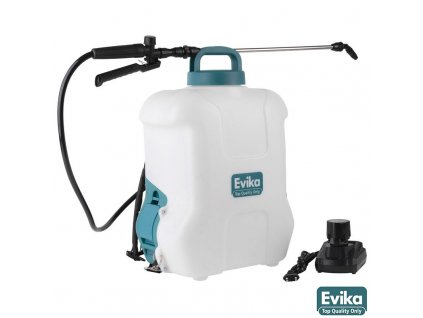 EVIKA® Postřikovač zádový DJ100 AKU 12 V Li-ion 2.6 Ah, 10 l, nabíječka