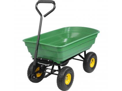 Vozík zahradní, sklopný, 250kg, plast. korba 75L, Greenlawn, STREND PRO