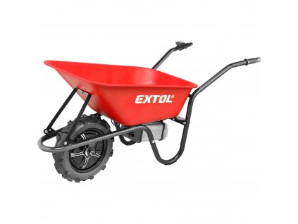 EXTOL® PREMIUM AKU kolečko 80 l, 150 kg, 40V Li-ion, 6000 mAh, kov. korba