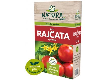 NATURA® Přírodní hnojivo pro rajčata a papriky, granulované, 1,5 kg