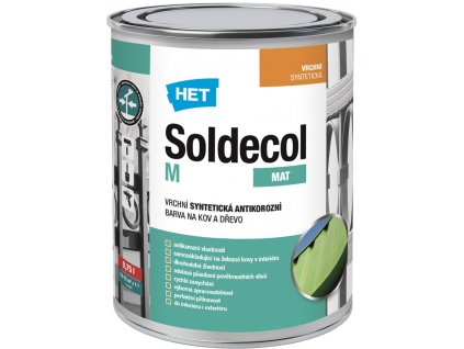 HET® SOLDECOL M vrchní syntetická antikorozní barva, 10 l