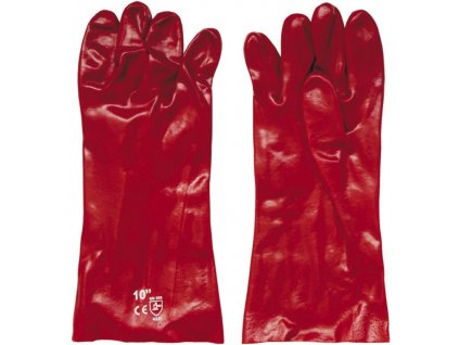 SPOKAR® Pracovní rukavice PVC, chemicky odolné, 35 cm, vel. XL/10
