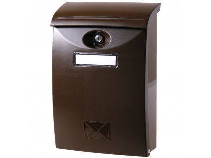 SATOS® Poštovní schránka, 34,5×24 cm, ABS plast, hnědá