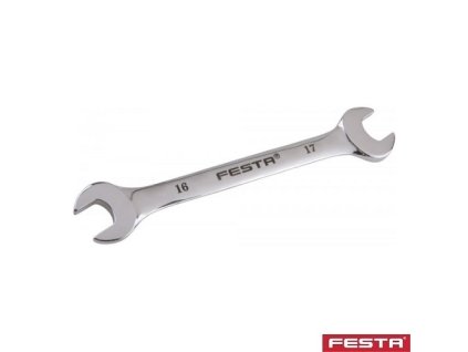 FESTA® Klíč otevřený plochý PROFI, 16 x 17 mm, elipsa, DIN3113, CrV