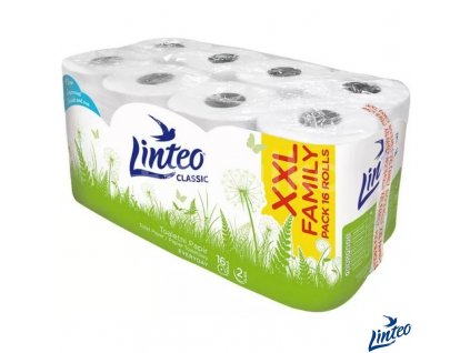 Toaletní papír Linteo Classic 2vrstvý 16 rolí